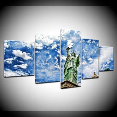 Pittura Vintage della statua della libertà New York