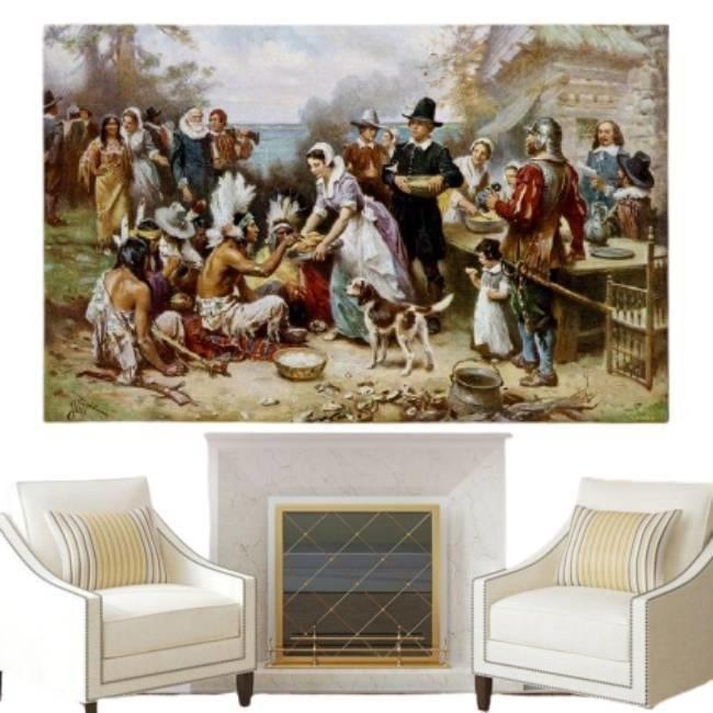 Lavagna vintage del Ringraziamento