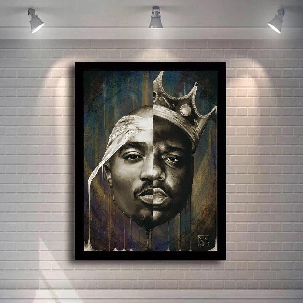 Dipinto vintage Tupac Biggie