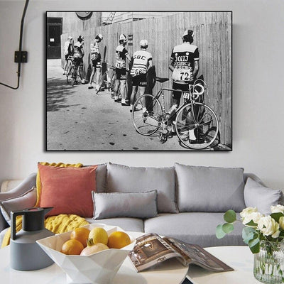 Dipinto di biciclette Vintage