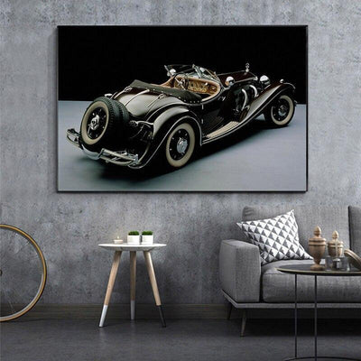 Vecchia automobile della pittura dell'annata