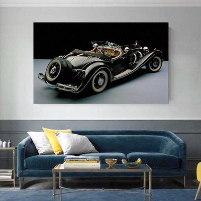 Vecchia automobile della pittura dell'annata