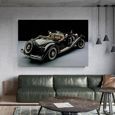 Vecchia automobile della pittura dell'annata