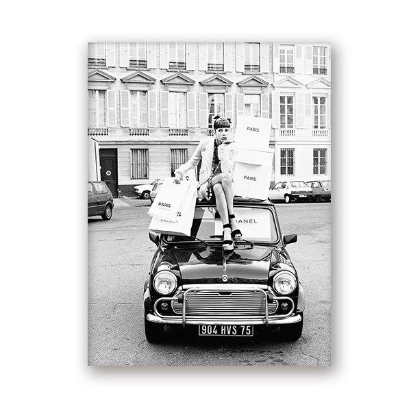 Verniciatura auto Vintage in bianco e nero