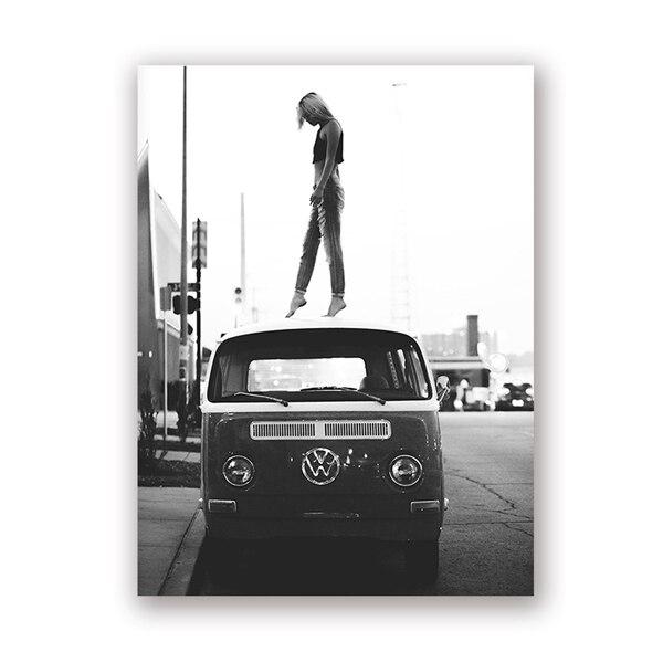 Verniciatura auto Vintage in bianco e nero