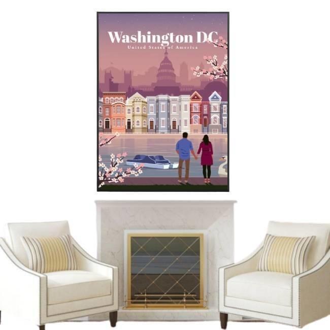 Pittura Vintage di Washington