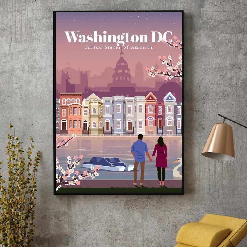 Pittura Vintage di Washington