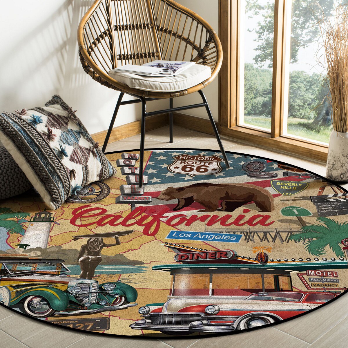 Tappeto vintage californiano
