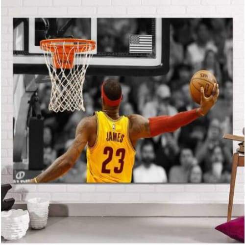 Arazzo da parete vintage da basket