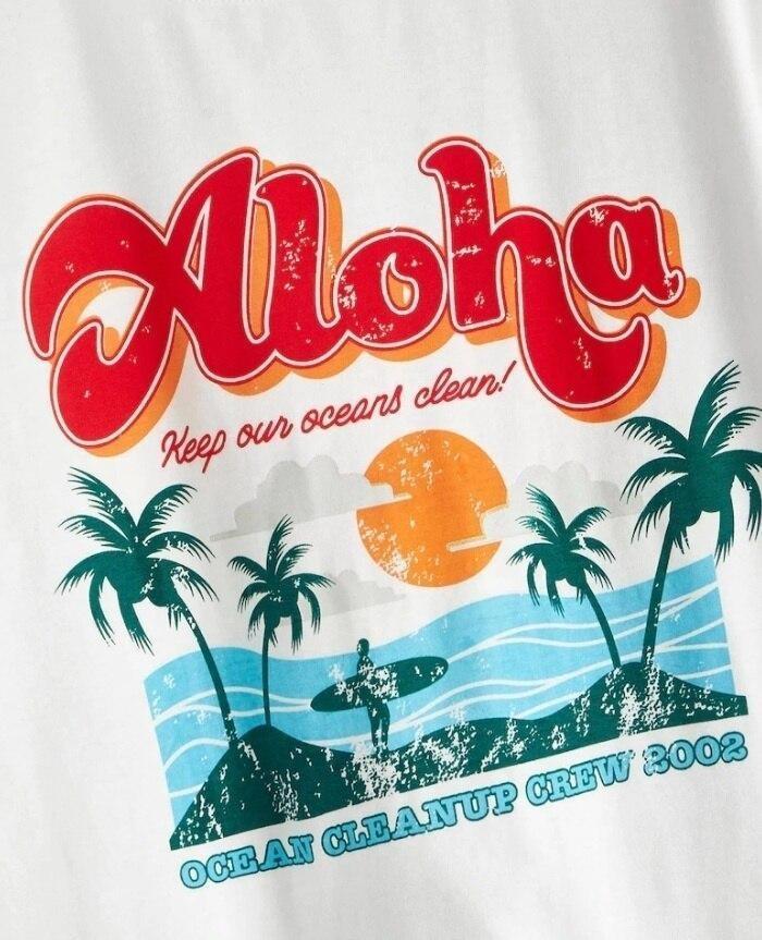 T-shirt Aloha vintage da donna