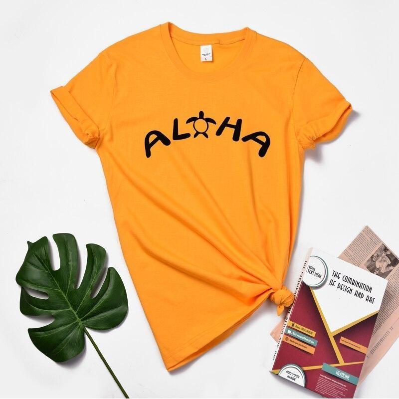 Maglietta hawaiana vintage da donna