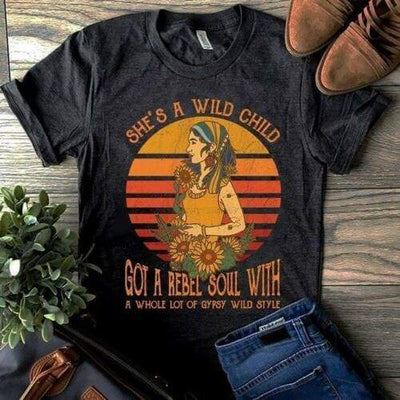 Maglietta Hippie vintage da donna