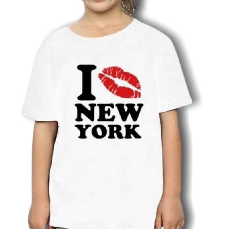 T-shirt vintage I Love New York da ragazza