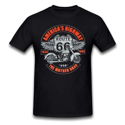 T-shirt Route 66 vintage da uomo
