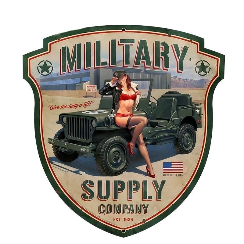 Decalcomanie vintage dell'esercito americano