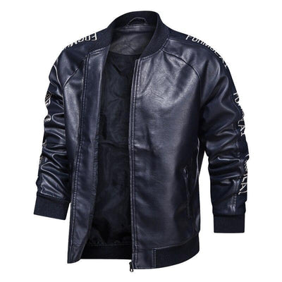 Giacca vintage in pelle da football americano