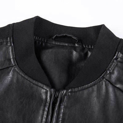 Giacca vintage in pelle da football americano