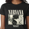 Maglietta candeggina vintage dei Nirvana
